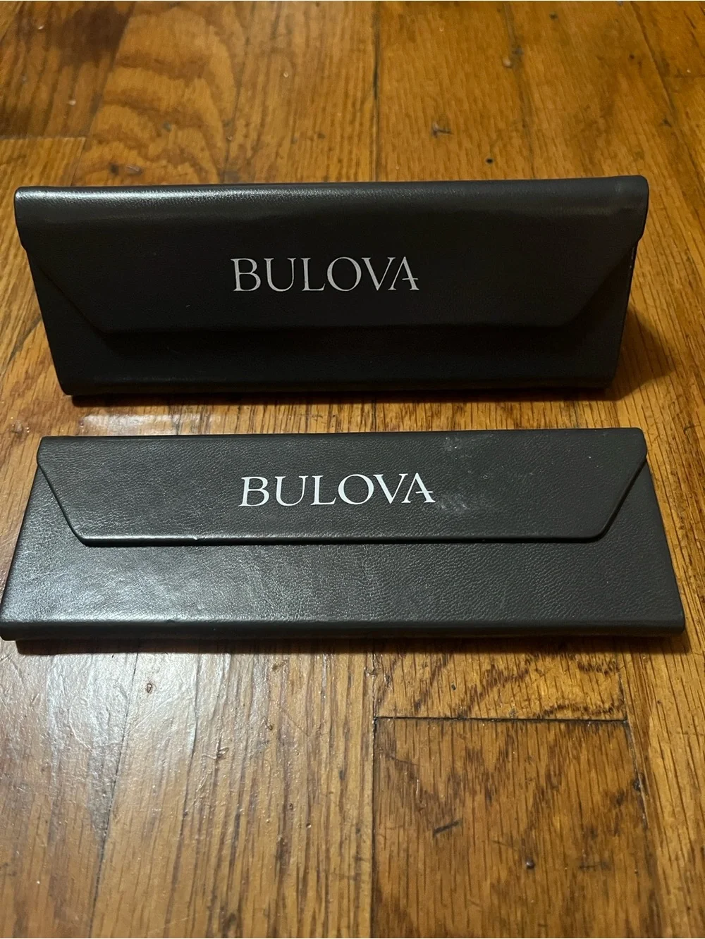 Bulova Set of Two Elegant Black Eyeglass Case